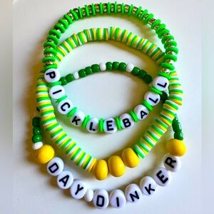 Pickleball Stack Bracelets - Handmade